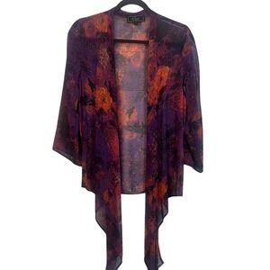 Status by Chenault Sheer Floral Kimono Small‎